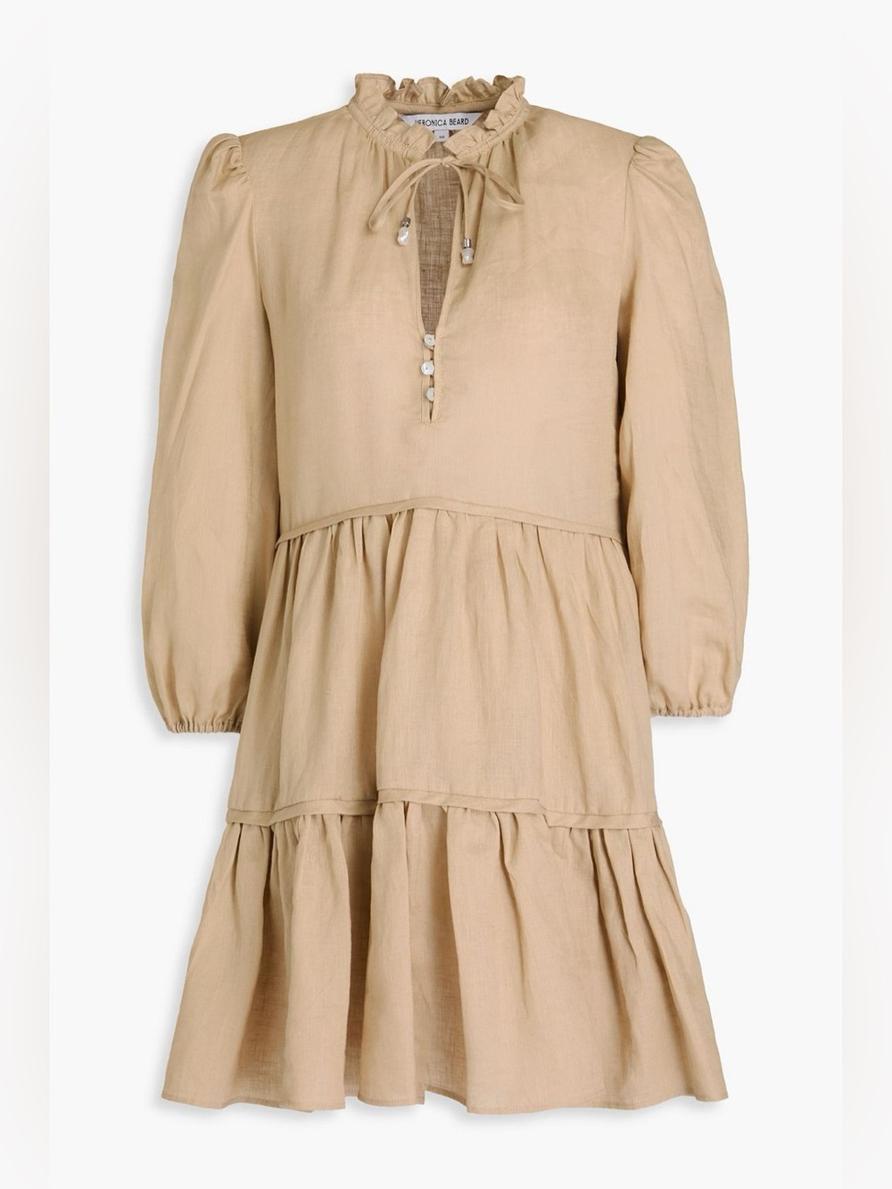 Veronica Beard Hawken Linen Mini Dress - Picture 2 of 7